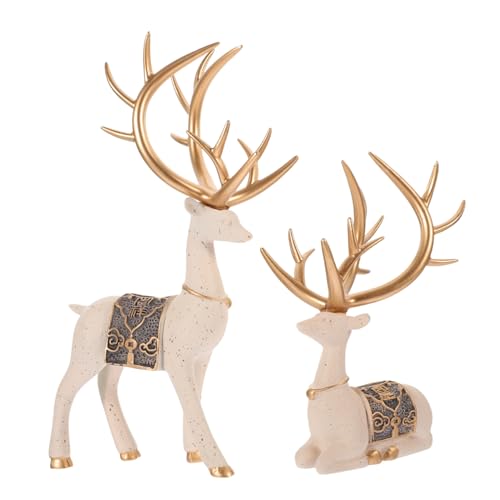 Cabilock 2St Sikahirsch-Ornament büro Dekoration Office Decoration Room Decoration Tischdekoration wohnaccessoires Wohnkultur Figur Tischplatte Desktop-Dekoration Tischverzierung Kunstharz Cabilock 2St Sikahirsch-Ornament büro Dekoration Office Decoration Room Decoration Tischdekoration wohnaccessoires Wohnkultur Figur Tischplatte Desktop-Dekoration Tischverzierung Kunstharz von Cabilock