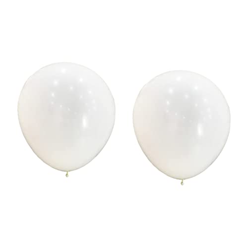 Cabilock 2st Wetterbeobachtungsballon Partydekorationen Riesige Luftballons Partyballons Hochzeitsballons Jumbo-ballons Riesige Latexballons Kamera-kit Weiß Emulsion Wasserballon Groß von Cabilock