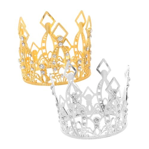 Cabilock 2Stücke Mini Kuchen Topper aus Strass für Hochzeit Partys Vintage Deko Tiara für Cupcakes für Besondere Anlässe Glamouröse Tortendeko Cabilock 2Stücke Mini Kuchen Topper aus Strass für Hochzeit Partys Vintage Deko Tiara für Cupcakes für Besondere Anlässe Glamouröse Tortendeko von Cabilock