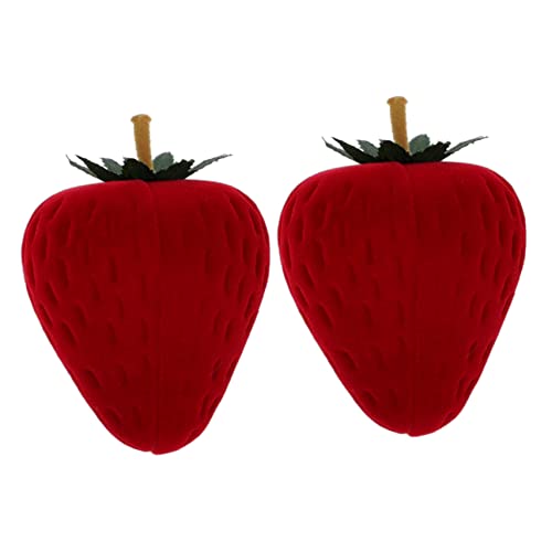 Cabilock 2er-pack Schmuckschatulle Mit Lint Erdbeere Ohrring-organizer Für Mädchen Dekorativer Aufbewahrungskoffer Cabilock 2er-pack Schmuckschatulle Mit Lint Erdbeere Ohrring-organizer Für Mädchen Dekorativer Aufbewahrungskoffer von Cabilock