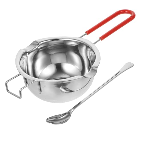 Cabilock 2pcs Wachsschmelztiegel Große Kerze Schmelzschale Mit Rührlöffel Silber Für Schokolade Zufällige Farbe Cabilock 2pcs Wachsschmelztiegel Große Kerze Schmelzschale Mit Rührlöffel Silber Für Schokolade Zufällige Farbe von Cabilock