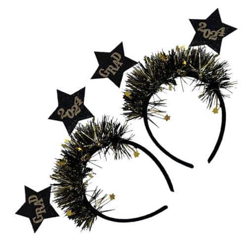 Cabilock Stirnband Zur Abschlusszeit Schwarzblond Mit Sternverzierung Elegantes Party-accessoire Cabilock Stirnband Zur Abschlusszeit Schwarzblond Mit Sternverzierung Elegantes Party-accessoire von Cabilock
