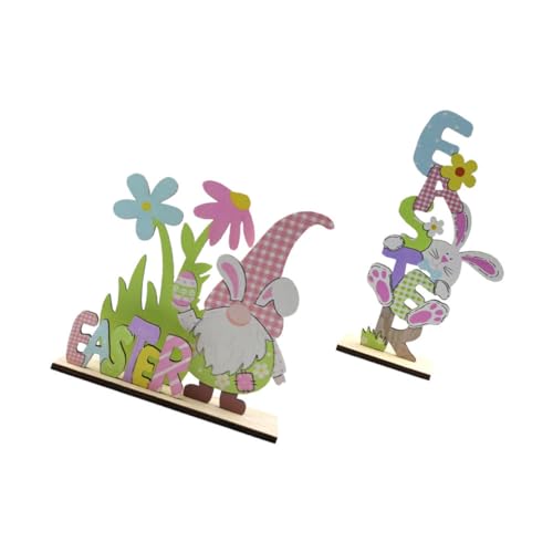 Cabilock Decor Bunny Desktop Ornament 2 Stücke Holz Ostern Für Party Home Verzierungen Cabilock Decor Bunny Desktop Ornament 2 Stücke Holz Ostern Für Party Home Verzierungen von Cabilock