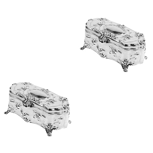 Cabilock 2 Stück Schmuckschatulle Exquisiter Schmuck-organizer Stabile Aufbewahrungsbox Aus Legierung Dekoratives Geprägtes Muster Jubiläumsgeschenk Cabilock 2 Stück Schmuckschatulle Exquisiter Schmuck-organizer Stabile Aufbewahrungsbox Aus Legierung Dekoratives Geprägtes Muster Jubiläumsgeschenk von Cabilock