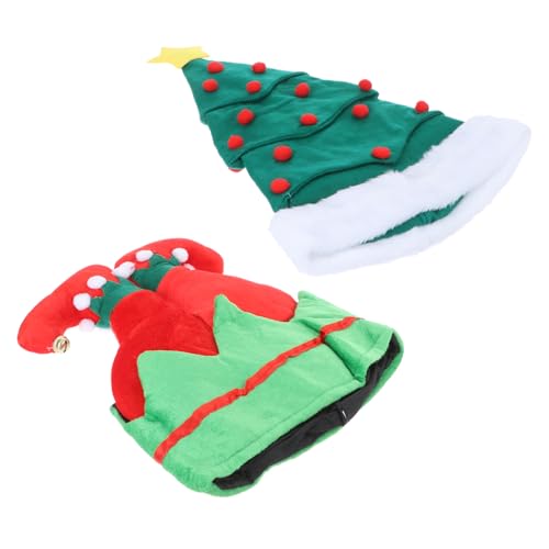 Cabilock Weihnachtsmann Und Hüte 2-teilig Dekorative Weihnachtsmütze Für Weihnachtsfeiern Festliche Auftritte Requisiten Für Erwachsene Und Kinder Cabilock Weihnachtsmann Und Hüte 2-teilig Dekorative Weihnachtsmütze Für Weihnachtsfeiern Festliche Auftritte Requisiten Für Erwachsene Und Kinder von Cabilock