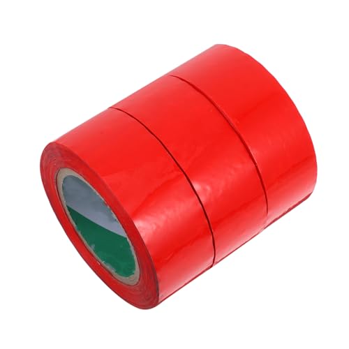 Cabilock 3 Rollen Dichtungsband Hochleistungs-verpackungsband Paketklebeband Für Den Versand Packband, Strapazierfähig Hochleistungsklebeband Zum Verpacken Hochleistungs-packband Bopp Rot von Cabilock