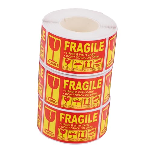 Cabilock 3 Rollen Fragile Sticker Selbstklebend Warnaufkleber Zerbrechliche Ware Versand Elektronik Handle With Care Aufkleber für Umzug Lager Versand Cabilock 3 Rollen Fragile Sticker Selbstklebend Warnaufkleber Zerbrechliche Ware Versand Elektronik Handle With Care Aufkleber für Umzug Lager Versand von Cabilock