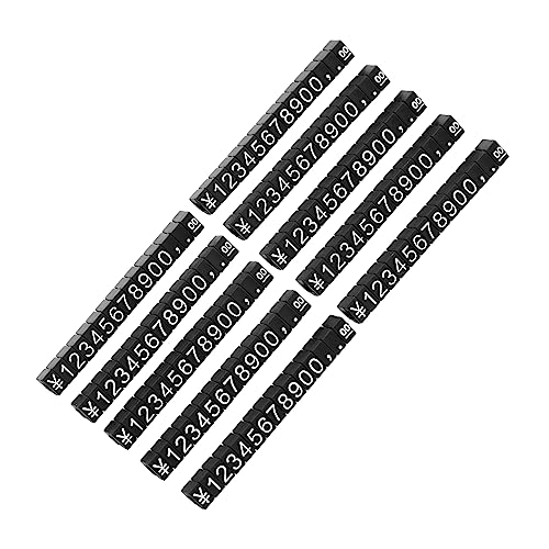 Cabilock 3 Sätze Preisschilder Preisauszeichnung Display Tags Für Schmuck Robuste Wiederverwendbare Etikettenhalter Mit Klarer Druckqualität Für Einzelhandel Märkte 10 Stück * 3 von Cabilock