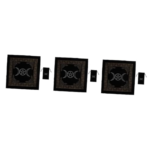 Cabilock 3 Sätze Tarot Tischdecke Set aus Velours mit Aufbewahrungstasche für Tarotkarten Teiliges Set für Wahrsagerei und Kartenspiele Hautfreundlich und Antistatisch Cabilock 3 Sätze Tarot Tischdecke Set aus Velours mit Aufbewahrungstasche für Tarotkarten Teiliges Set für Wahrsagerei und Kartenspiele Hautfreundlich und Antistatisch von Cabilock