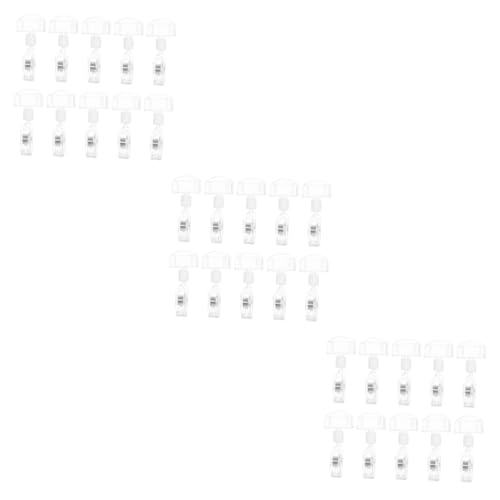 Cabilock 3 Sätze Teiliges Preisschildhalter Clip Transparente Etikettenhalter Für Einfaches Display Von Werbeschildern Im Einzelhandel Für Supermärkte Verkaufsstände 10 Stück * 3 Cabilock 3 Sätze Teiliges Preisschildhalter Clip Transparente Etikettenhalter Für Einfaches Display Von Werbeschildern Im Einzelhandel Für Supermärkte Verkaufsstände 10 Stück * 3 von Cabilock