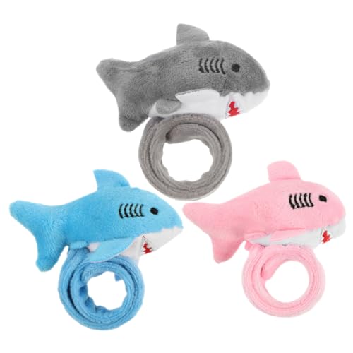 Cabilock 3 Stück Plüsch Hai Slap Armbänder für Kuscheltiere Partygeschenke Schulsiegerehrung Blau Tierische Slap Ringe für Unvergesslichen Spaß Cabilock 3 Stück Plüsch Hai Slap Armbänder für Kuscheltiere Partygeschenke Schulsiegerehrung Blau Tierische Slap Ringe für Unvergesslichen Spaß von Cabilock