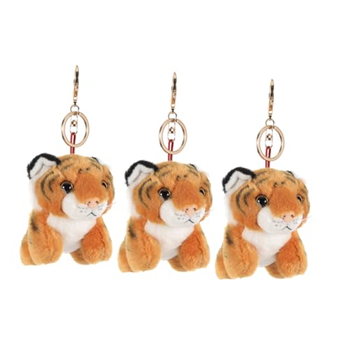 Cabilock 3 Stück Plüsch Tiger Schlüsselanhänger Kuscheliges Stofftier Anhänger und Niedlich als Partygeschenk für Rucksack Taschen Geburtstag Shower Cabilock 3 Stück Plüsch Tiger Schlüsselanhänger Kuscheliges Stofftier Anhänger und Niedlich als Partygeschenk für Rucksack Taschen Geburtstag Shower von Cabilock