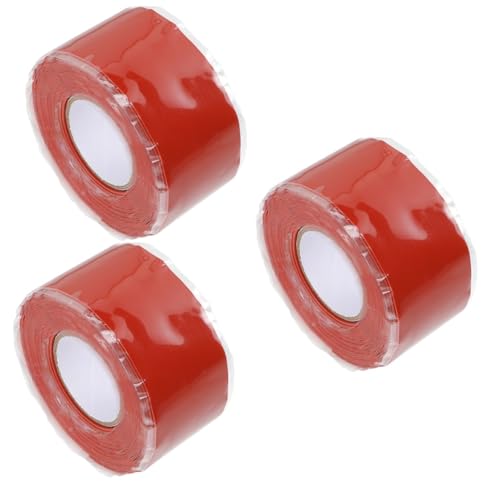 Cabilock 3 Stück Reparaturgürtel Für Wasserrohr -lecks Klebeband Abdichtband Nachweisen Biegen Schlauch Wasserdichtung Einfach Klebrig Streifen Klempner Gummiert Silikon-gummi Rot Cabilock 3 Stück Reparaturgürtel Für Wasserrohr -lecks Klebeband Abdichtband Nachweisen Biegen Schlauch Wasserdichtung Einfach Klebrig Streifen Klempner Gummiert Silikon-gummi Rot von Cabilock
