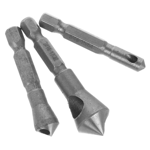 Cabilock 3 Stück Teiliges Cobalt Stahl Entgrater Set mit Sechskantschaft Fasenwerkzeug zum Entgraten von Kunststoff Aluminium Kupfer und PVC Platten für Präzise Bohrungen Cabilock 3 Stück Teiliges Cobalt Stahl Entgrater Set mit Sechskantschaft Fasenwerkzeug zum Entgraten von Kunststoff Aluminium Kupfer und PVC Platten für Präzise Bohrungen von Cabilock