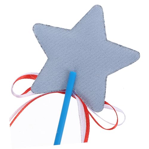 Cabilock 3 Stück Teiliges Fünfzackige Stern Deko Stäbe Rot Silber Blau Glitzernde Independence Day Partyaccessoires Leichte Wiederverwendbare Fee Zauberstäbe für Patriotische von Cabilock