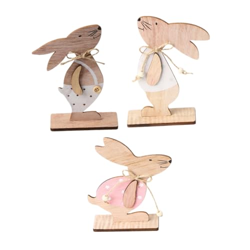 Cabilock 3 Stück Teiliges Holz Osterhasen Rustikale Tischdekoration für Ostern für Innen und Außeneinsatz Langlebig und Robust für Festliche Anlässe Cabilock 3 Stück Teiliges Holz Osterhasen Rustikale Tischdekoration für Ostern für Innen und Außeneinsatz Langlebig und Robust für Festliche Anlässe von Cabilock