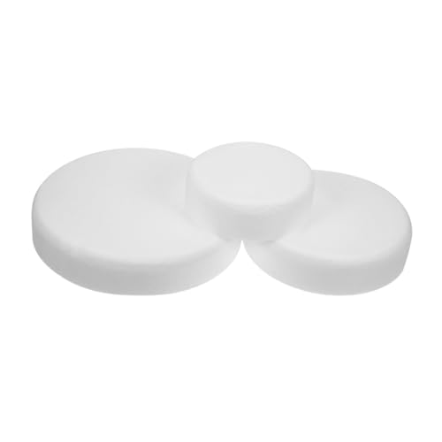 Cabilock 3 Stück Teiliges Rundes Schaumstoff Kuchenmodell Präzise Maße Backfähiges Übungswerkzeug für Tortendekoration Vielseitig Einsetzbar Schadstofffreier Schaumstoff Dummy von Cabilock