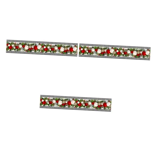 Cabilock 3 Stück Weihnachtlicher Tischläufer Schwarz mit Buffalo Check Muster Vielseitige Tischdeko für Küche Esszimmer und Kamin Pflegeleichtes Leinenmaterial für Weihnachtsfeiern und von Cabilock