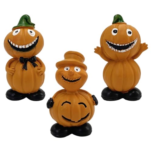 Cabilock 3-teiliges Halloween-kürbis-Set Aus Kunstharz Mini-kürbis-Dekoration für Die Halloween-Party Tischdekoration Lustige Kürbis-Puppen-Dekoration Cabilock 3-teiliges Halloween-kürbis-Set Aus Kunstharz Mini-kürbis-Dekoration für Die Halloween-Party Tischdekoration Lustige Kürbis-Puppen-Dekoration von Cabilock