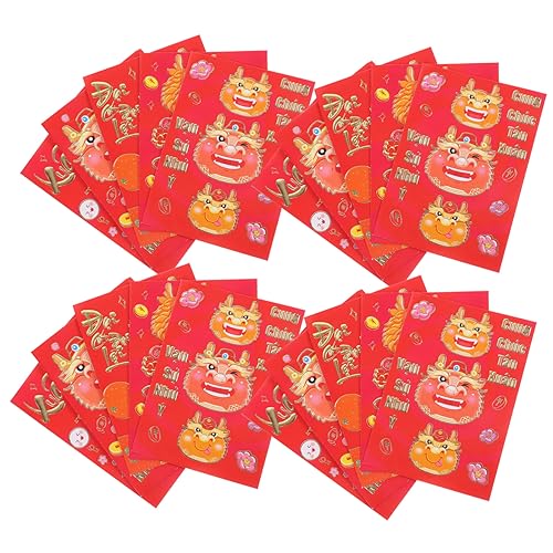 Cabilock 30 Stück Rote Papierumschläge für Geldgeschenke Chinesische Neujahrsumschläge Frühlingsfest Umschläge Mittlere Traditionelle Glücksgeldumschläge für Hochzeit und Fest Cabilock 30 Stück Rote Papierumschläge für Geldgeschenke Chinesische Neujahrsumschläge Frühlingsfest Umschläge Mittlere Traditionelle Glücksgeldumschläge für Hochzeit und Fest von Cabilock