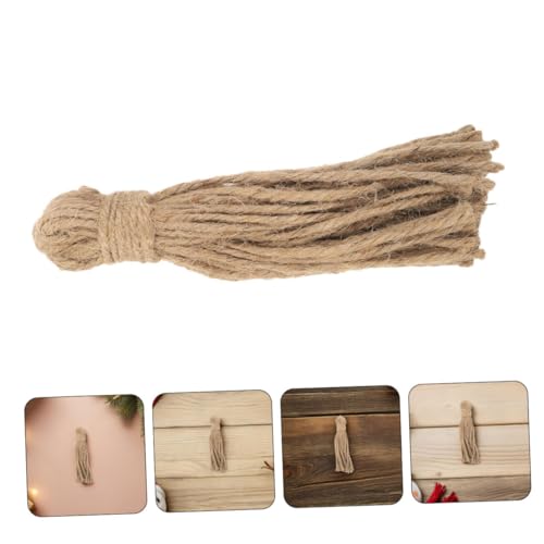 Cabilock 30 Stück Teiliges Jute Quasten für Rustikale DIY Dekorationen Natürliche Burlap Twineschnur für Holzperlen Girlanden Handgefertigte Weihnachtsdekorationen Vielseitiges Material für von Cabilock