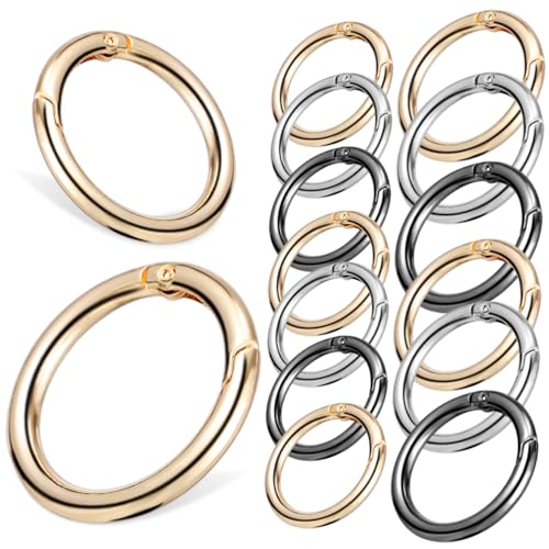 Cabilock 30 Stück Teiliges Runde Karabinerhaken und O Ringe aus Metall Rostfrei Glänzend Vielseitig Einsetzbar für Handtaschen Gürtel Schlüsselanhänger Befestigen und Sicheres Verschließen Cabilock 30 Stück Teiliges Runde Karabinerhaken und O Ringe aus Metall Rostfrei Glänzend Vielseitig Einsetzbar für Handtaschen Gürtel Schlüsselanhänger Befestigen und Sicheres Verschließen von Cabilock
