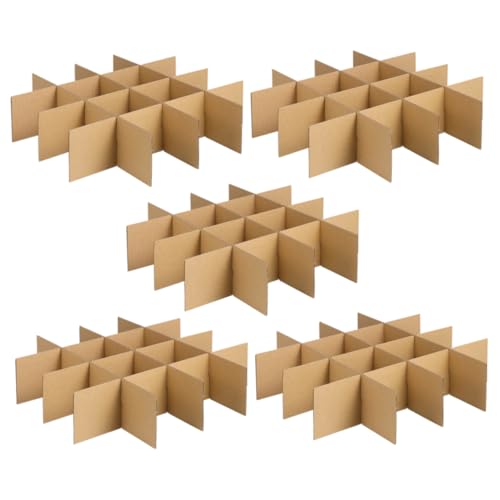 Cabilock 30-teiliges Glastrennwand-set Für Umzugskartons, Trennwände Aus Karton Zum Verpacken, Kleines Gitterdesign, Ideal Für Weingläser, Teller Und Zerbrechliche Gegenstände, Einfach Zu von Cabilock