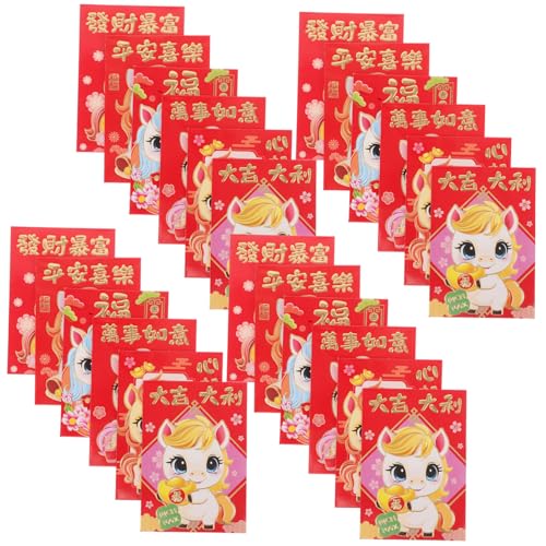 Cabilock 300 Stück Jahr Des Pferdes Rote Umschläge Kreative Hong Bao mit Prägemuster Traditionelle Chinesische Neujahr Geldgeschenkumschläge für Frühlingsfest Hochzeit Geburtstag Cabilock 300 Stück Jahr Des Pferdes Rote Umschläge Kreative Hong Bao mit Prägemuster Traditionelle Chinesische Neujahr Geldgeschenkumschläge für Frühlingsfest Hochzeit Geburtstag von Cabilock