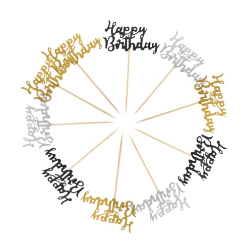 Cabilock 36 Stück Wiederverwendbare Happy Birthday Cupcake Deko für Kindergeburtstag Shower und Jubiläumsfeiern Kreative Tortendeko Cabilock 36 Stück Wiederverwendbare Happy Birthday Cupcake Deko für Kindergeburtstag Shower und Jubiläumsfeiern Kreative Tortendeko von Cabilock