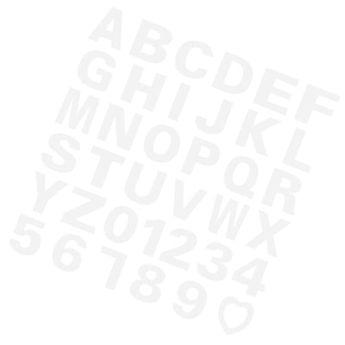 Cabilock 37 Stück Teiliges Diy Alphabet und Zahlen Kuchen Schablonen Herzformen Backmuster für Kreative Torten Einfach zu Bedienen Reinigen für Besondere Anlässe und Desserts von Cabilock