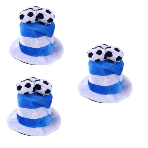 Cabilock 3St Kopfbedeckungen für Fußballfans Partyhüte anziehen geschenke für fußballfans catchring kids Lustig Fußballspiel jubeln Fußball-Cheerleader-Hut bilden Fußballmütze Kleidung b282 von Cabilock
