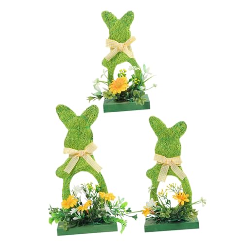 Cabilock Osterhasen-tischdekoration 3 Holzfiguren-Set Hasenschild-Dekoration -mittelstück Schrullige Heimdekoration Für Den Tisch Cabilock Osterhasen-tischdekoration 3 Holzfiguren-Set Hasenschild-Dekoration -mittelstück Schrullige Heimdekoration Für Den Tisch von Cabilock