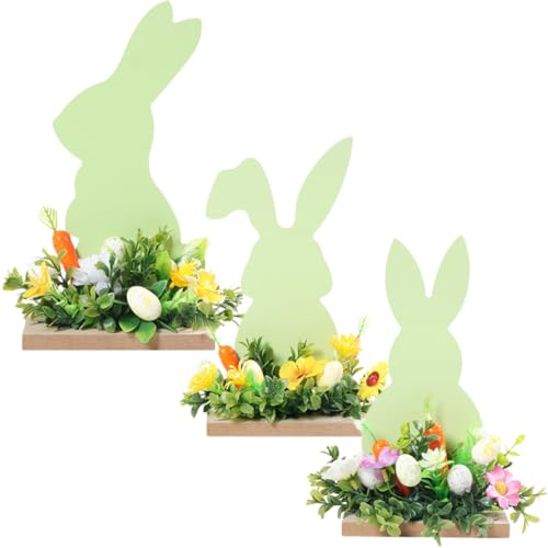 Cabilock Holz Hase Zeichen Ornament Ostern Tisch 3 Pack Holz Handwerk Ostern Tafelaufsatz für Home Cabilock Holz Hase Zeichen Ornament Ostern Tisch 3 Pack Holz Handwerk Ostern Tafelaufsatz für Home von Cabilock