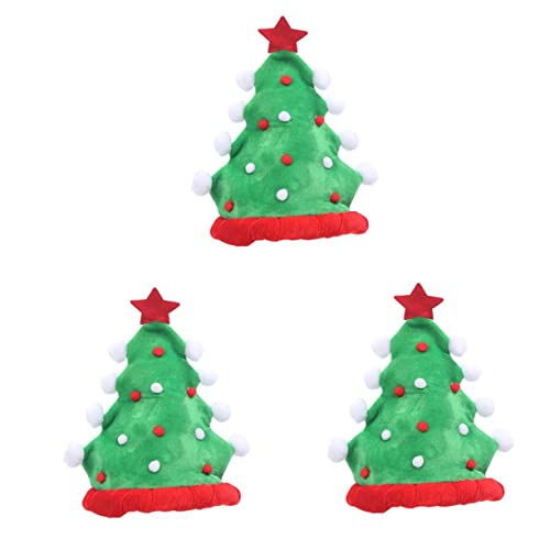 Cabilock 3St Weihnachtsbaum Hut weihnachts party weihnachten party weihnatsdeko neuheit weihnachtsmützen neuartiger Feiertagshut Kappen weihnachtskostüm zubehör Kleidung Partyhut Ornamente von Cabilock