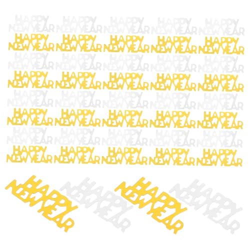 Cabilock 3Taschen Neujahrsparty Konfetti Festliche Tischdekoration Gold Und Silber Vielseitig Einsetzbar Für Silvesterfeiern Zubehör Für Einladungen Und von Cabilock