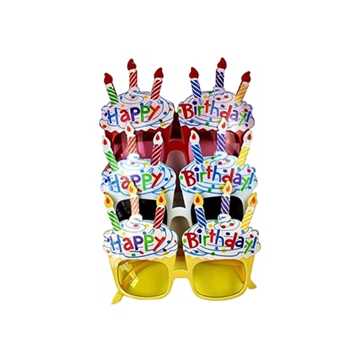 Cabilock 3st Geburtstagskerze Sonnenbrille Geburtstagstorte Kerzen Kreatives Geschenk Geburtstagskuchen Geburtstagskerzen Für Kuchen Lustige Neuheitbrille Kind Partybedarf Abschlussball von Cabilock