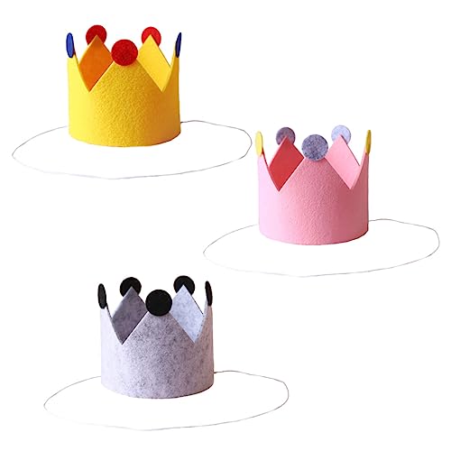 Cabilock 3st Kronenhut Geburtstagsparty-hut Junge Krone -geburtstagsmütze Babykrone Geburtstagskappen Für Kinderparty Kuchendekoration Krone Für Mädchen Krone Für Kinder Dickes Filztuch Cabilock 3st Kronenhut Geburtstagsparty-hut Junge Krone -geburtstagsmütze Babykrone Geburtstagskappen Für Kinderparty Kuchendekoration Krone Für Mädchen Krone Für Kinder Dickes Filztuch von Cabilock