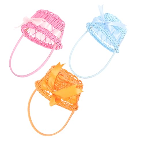 Cabilock 3st Tragbarer Blumenkorb Handgeflochtenes Osterkörbchen Brotkorb Aus Rattan Geflochtener Osterei-korb Hasenkorb Zu Ostern Snack-schüssel Veranstalter Mädchen Hochzeit Plastik Cabilock 3st Tragbarer Blumenkorb Handgeflochtenes Osterkörbchen Brotkorb Aus Rattan Geflochtener Osterei-korb Hasenkorb Zu Ostern Snack-schüssel Veranstalter Mädchen Hochzeit Plastik von Cabilock