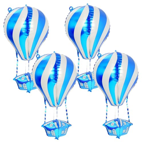 Cabilock 4 Pcs Heißluftballon Form Aluminium Folienballons Geburtstagsfeier Dekoration Babyparty-ornament Für Feierlichkeiten Zum Thema Reisen Und Klassenzimmerdekoration Cabilock 4 Pcs Heißluftballon Form Aluminium Folienballons Geburtstagsfeier Dekoration Babyparty-ornament Für Feierlichkeiten Zum Thema Reisen Und Klassenzimmerdekoration von Cabilock