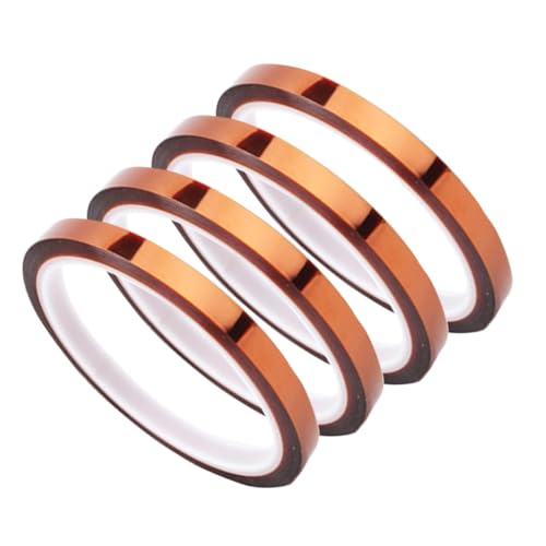 Cabilock 4 Rollen Hitzebeständiges Polyimid klebeband Hitzeresistent und Isolierendes Klebeband für Leiterplatten Löten und Elektrische Isolierung von Cabilock