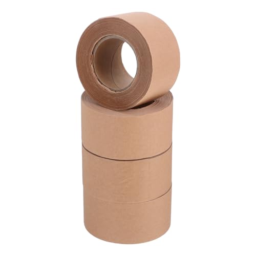 Cabilock 4 Rollen Kraftpapier-klebeband: Wasseraktiviertes, Beschreibbares Klebeband Mit Starkem Für Versandverpackungen, Versand, Umzugskartons von Cabilock