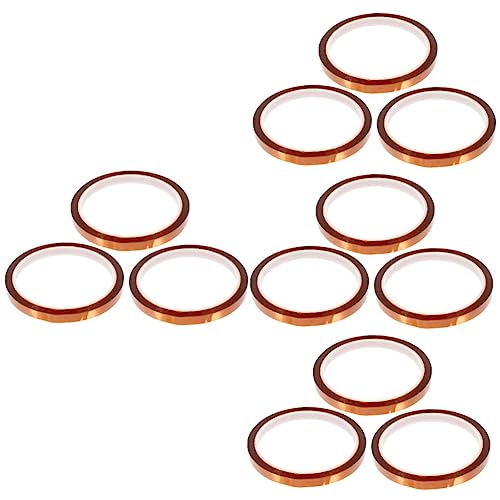 Cabilock 4 Sätze Hochtemperatur Isolierband Hitzebeständiges Klebeband Für Elektronik Schweißzubehör Für Lackierung Verpackung Pcb Maskierung Starke Klebekraft Hohe Isolierung 3 Rollen * 4 von Cabilock