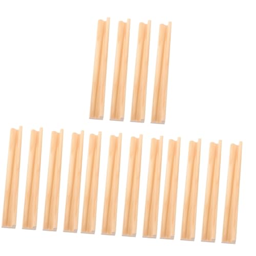 Cabilock 4 Sätze Holz Domino Halter DIY Holzbuchstaben Für Domino Spiel Kreative Spielablage Für Alphabetspiele Und Handwerksprojekte Leicht 4 Stück * 4 von Cabilock