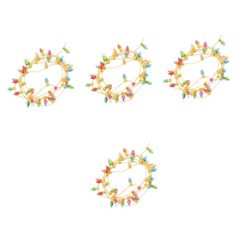 Cabilock 4 Sätze Miniatur Lichterkette Für Puppenhaus Lamp Ornament Zur Dekoration Von Landschaften Für Spielzeughäuser 3 Stück * 4 von Cabilock