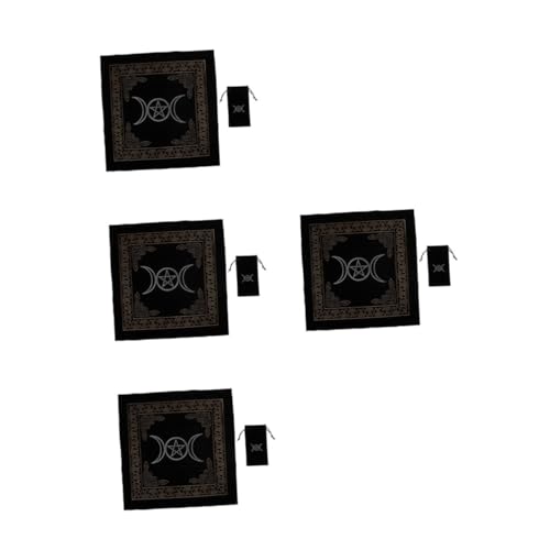 Cabilock 4 Sätze Tarot Tischdecke Set mit Aufbewahrungstasche für Tarotkarten Samttuch für Divination und Altar rutschfest Waschbar für Zuhause oder Unterwegs Teiliges Set Cabilock 4 Sätze Tarot Tischdecke Set mit Aufbewahrungstasche für Tarotkarten Samttuch für Divination und Altar rutschfest Waschbar für Zuhause oder Unterwegs Teiliges Set von Cabilock