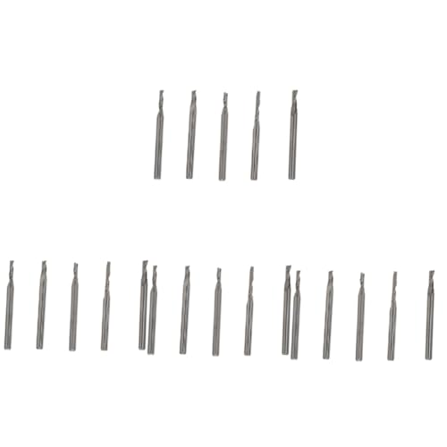 Cabilock 4 Sätze Wolfram stahl fräser Holzbearbeitung Mahlen werkzeug CNC Cutter Bits Schaftfräser Gravierfräser Fräser gravieren Stahlfräser CNC-Fräse Gravurfräser Silber von Cabilock
