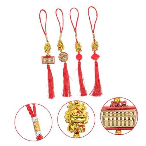 Cabilock 4 Stück Chinesische Neujahrsdeko Rote Drachen Bonsai Hängedekorationen mit Kupfermünzen und Seidenglanzkugeln Frühlingsfest Anhänger für Wohnraum Eingang Fenster Cabilock 4 Stück Chinesische Neujahrsdeko Rote Drachen Bonsai Hängedekorationen mit Kupfermünzen und Seidenglanzkugeln Frühlingsfest Anhänger für Wohnraum Eingang Fenster von Cabilock