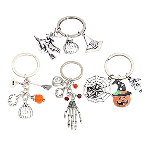 Cabilock 4 Stück Halloween-schlüsselanhänger Gotischer Schlüsselbund Spinnennetz-schlüsselanhänger Horror-schlüsselanhänger Schlüsselanhänger Mit Besenhut-anhänger Punk-Kette Silver Metall Cabilock 4 Stück Halloween-schlüsselanhänger Gotischer Schlüsselbund Spinnennetz-schlüsselanhänger Horror-schlüsselanhänger Schlüsselanhänger Mit Besenhut-anhänger Punk-Kette Silver Metall von Cabilock