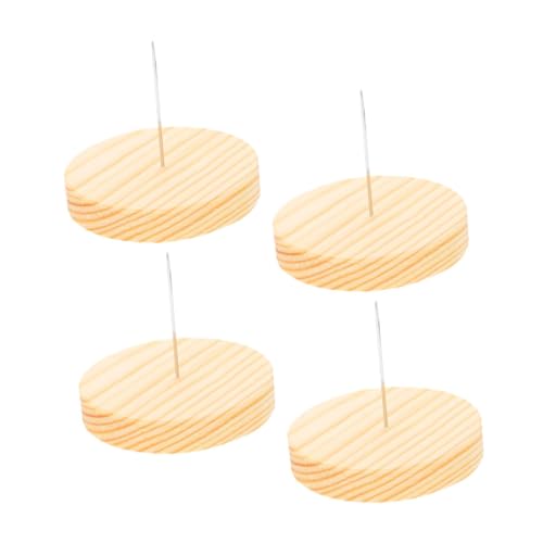Cabilock 4 Stück Holz Puppenständer aus Stabile Basis für Nadel Filzpuppen und Häkelpuppen Runder Holzsockel für Diy Doll Displays und Kreative Präsentationen Perfekter Halt für Ihre von Cabilock
