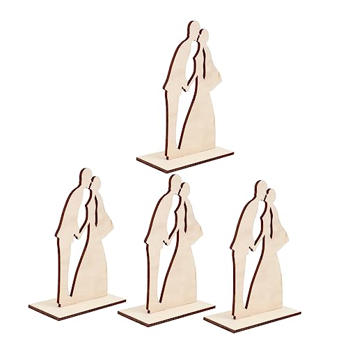 Cabilock 4 Stück Holzfigur Teiliges Dekorative Hochzeitsornamente für Fotorequisiten Vielseitige für Hochzeiten Autos und Zuhause Langlebig und Ansprechend Cabilock 4 Stück Holzfigur Teiliges Dekorative Hochzeitsornamente für Fotorequisiten Vielseitige für Hochzeiten Autos und Zuhause Langlebig und Ansprechend von Cabilock